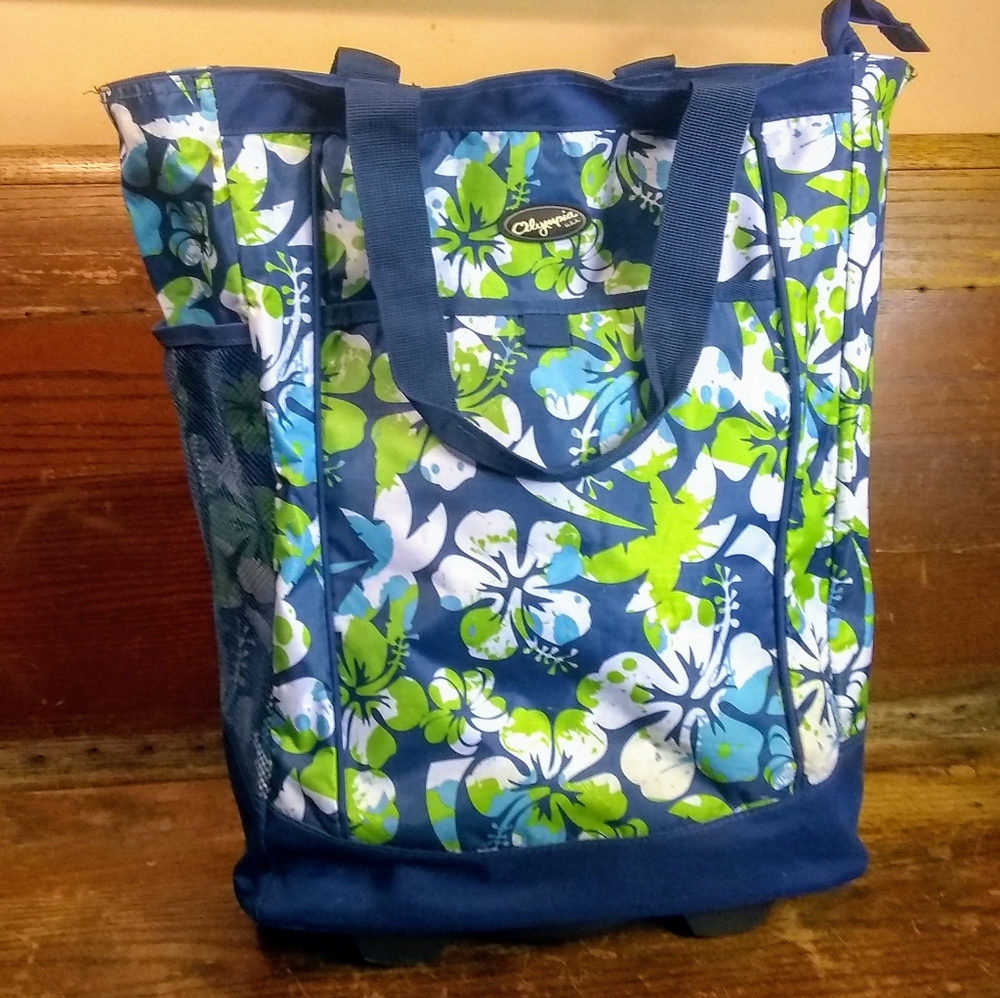 Handy Olympia Travel Tote with Wheels and Handle